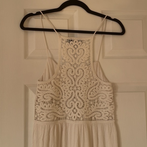 NWT - ASOS White Crochet Midi Dress - Picture 10 of 13